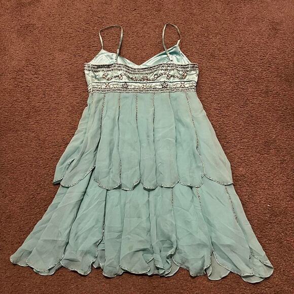 Y2K Sue Wong Silk Beaded Fairy Dress - Picture 6 of 8